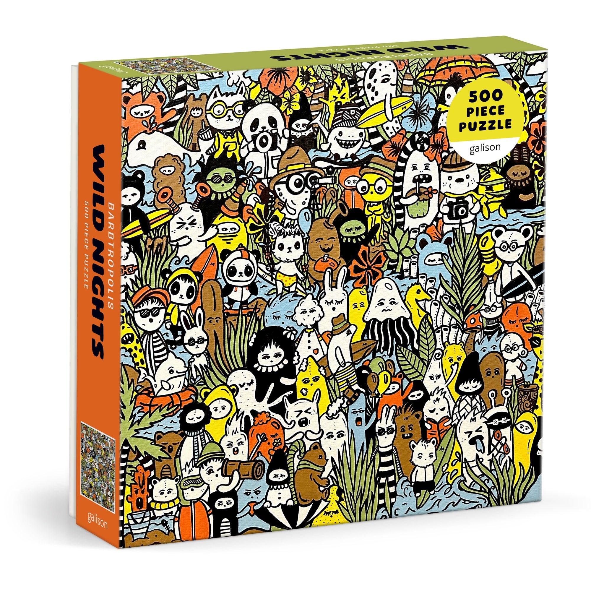 Barbtropolois Wild Nights 500 Piece Puzzle – Galison