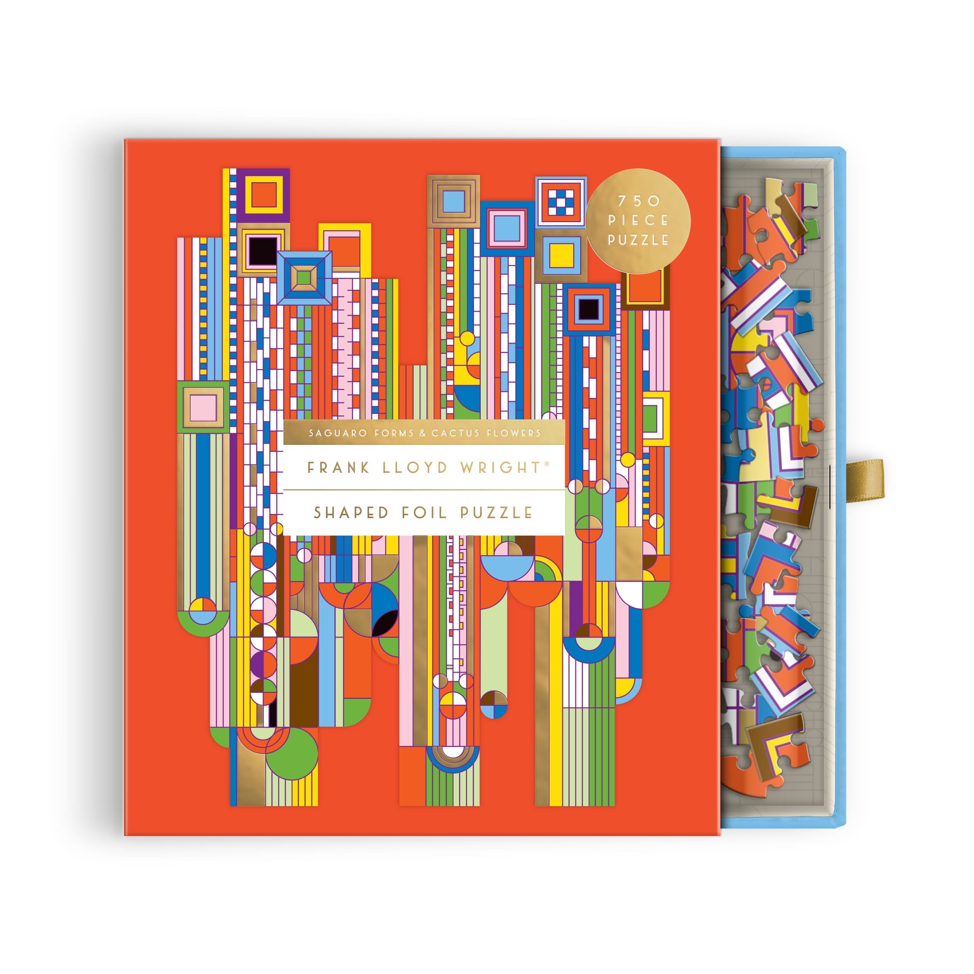 Frank Lloyd Wright 750-Piece Shaped Foil Puzzle | Galison