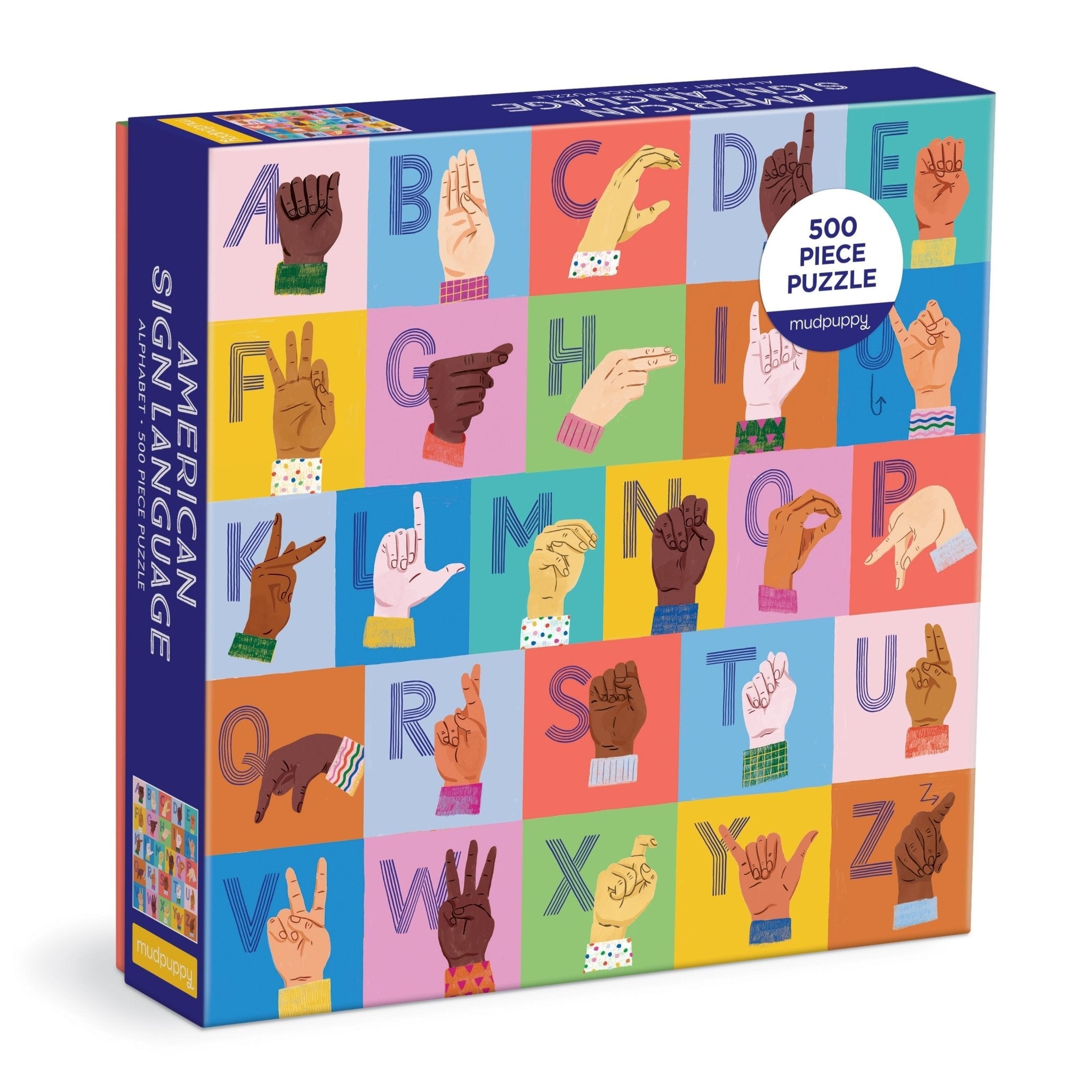 American Sign Language Alphabet 500 Piece Family Puzzle – Galison