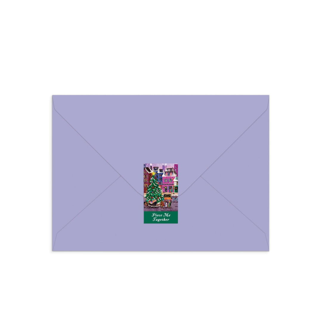 Joy Laforme Christmas Square Greeting Card Puzzle Jigsaw Puzzle Joy Laforme