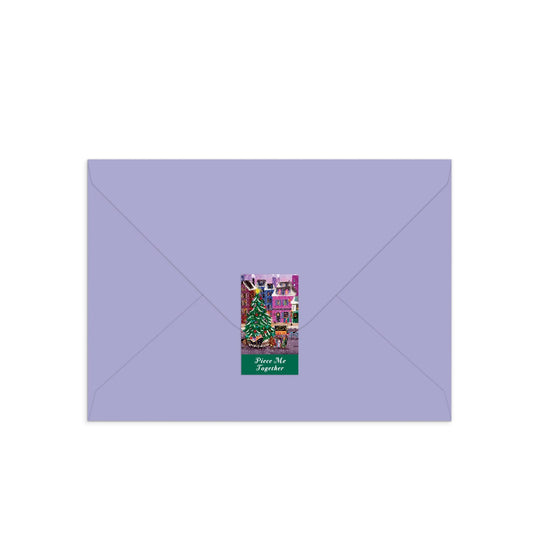 Joy Laforme Christmas Square Greeting Card Puzzle Jigsaw Puzzle Joy Laforme