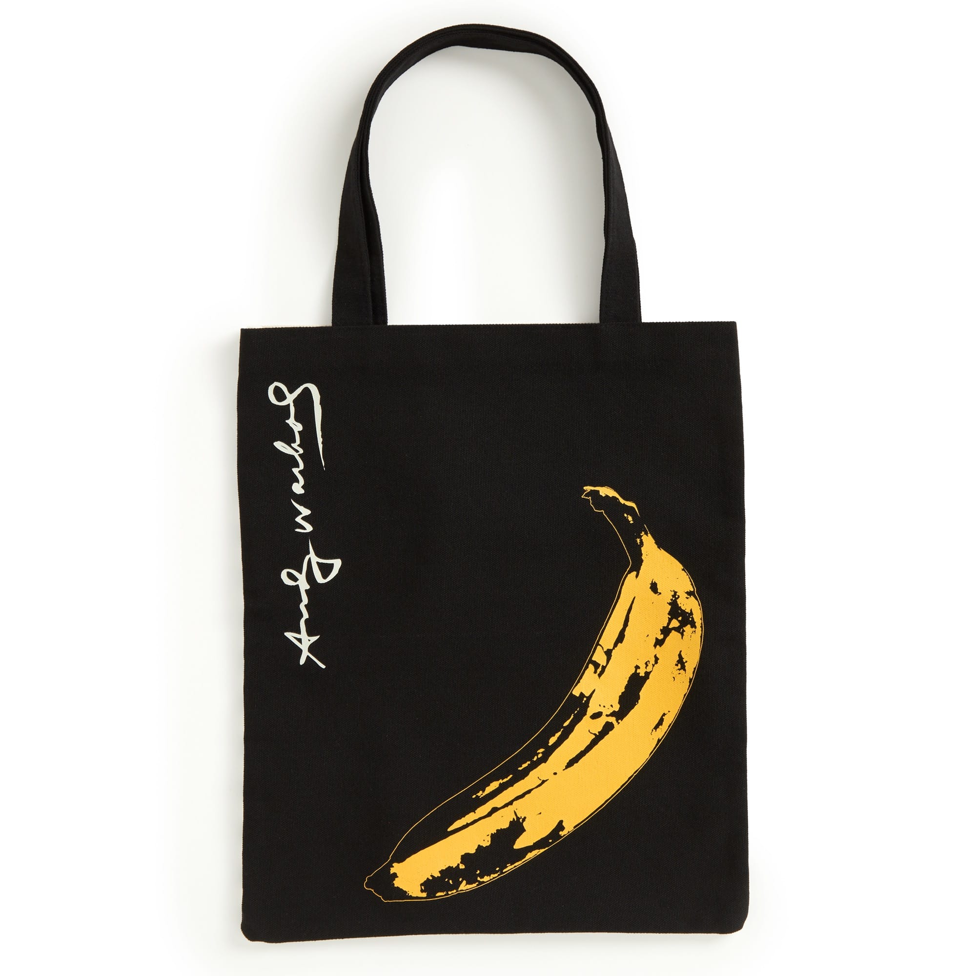 Warhol Banana Canvas Tote Bag Black – Galison