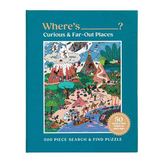 Where's ________? Curious and Far Out Places 500 Piece Search and Find Puzzle Jigsaw Puzzle Hye Jin Chung