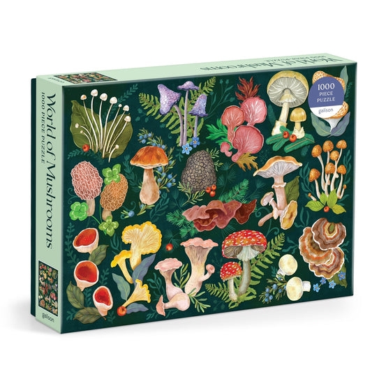 World of Mushrooms 1000 Piece Puzzle Jigsaw Puzzle Olga Akbarova
