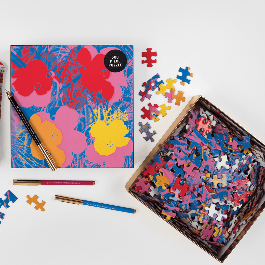 Andy Warhol Flowers 500 Piece Puzzle 500 Piece Puzzles Galison