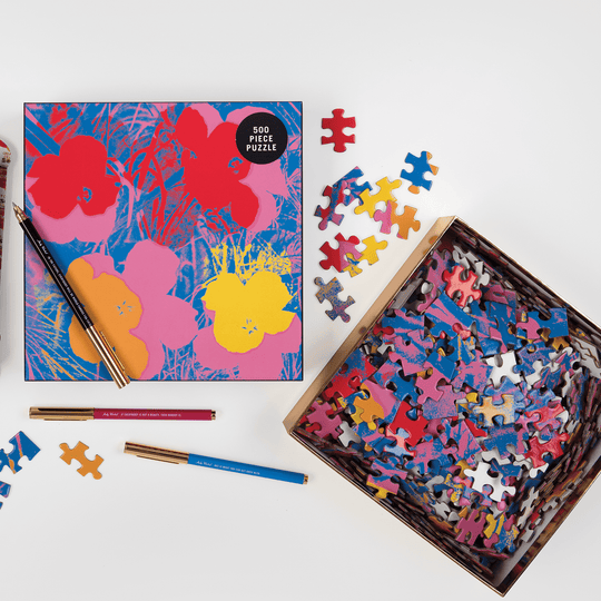 Andy Warhol Flowers 500 Piece Puzzle 500 Piece Puzzles Galison