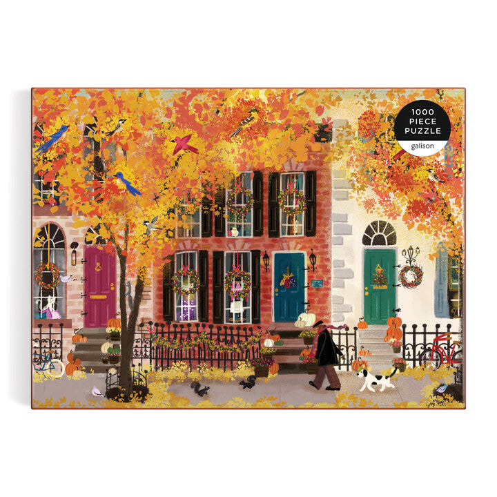 Autumn in the Neighborhood 1000 Piece Puzzle – Galison