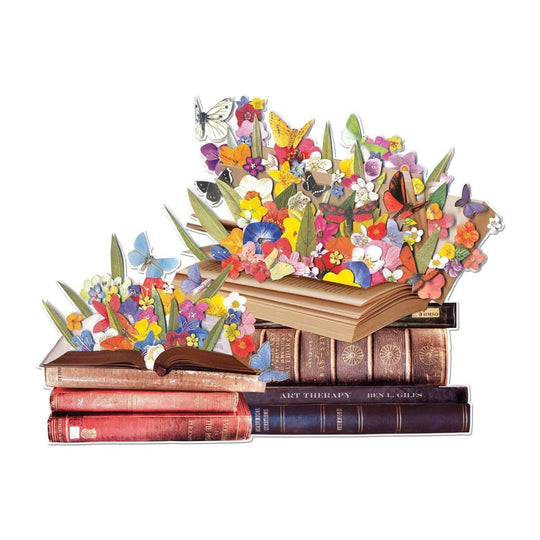 Ben Giles Blooming Books 750 Piece Shaped Puzzle 750 Piece Puzzles Galison