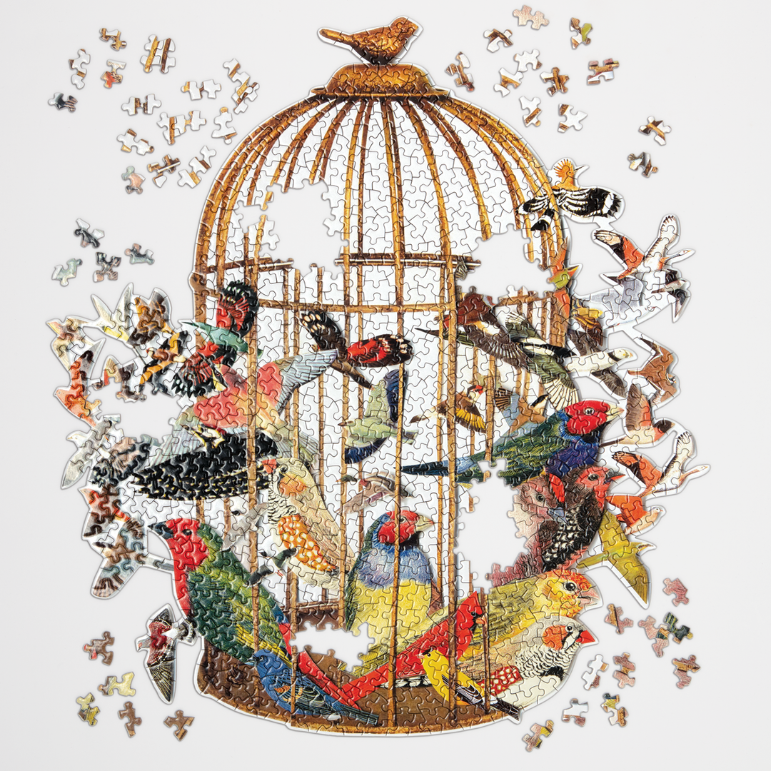 Bouquet of Birds 750 Piece Shaped Puzzle 750 Piece Puzzles Ben Giles Collection