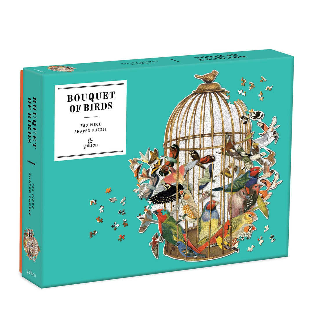 Bouquet of Birds 750 Piece Shaped Puzzle 750 Piece Puzzles Ben Giles Collection