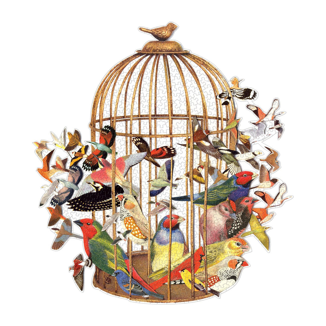 Bouquet of Birds 750 Piece Shaped Puzzle 750 Piece Puzzles Ben Giles Collection