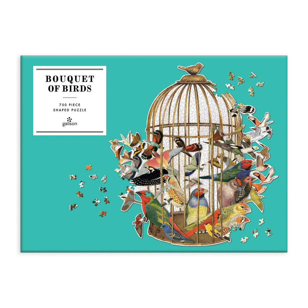 Bouquet of Birds 750 Piece Shaped Puzzle 750 Piece Puzzles Ben Giles Collection