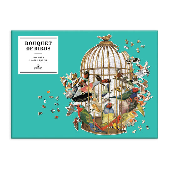 Bouquet of Birds 750 Piece Shaped Puzzle 750 Piece Puzzles Ben Giles Collection