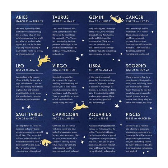 Cat Zodiac 500 Piece Puzzle 500 Piece Puzzles Galison