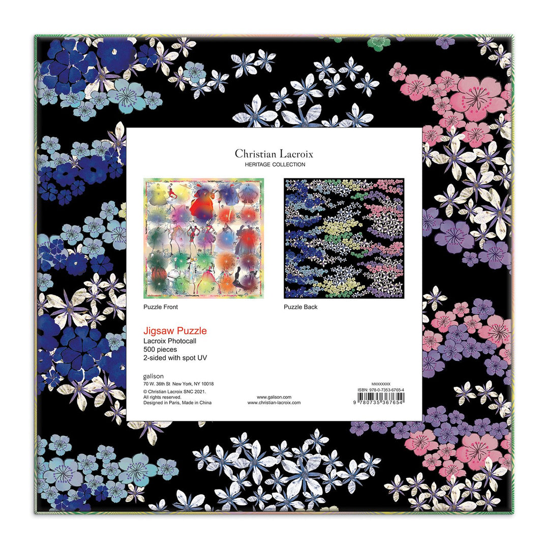 Christian Lacroix Heritage Collection Lacroix Photocall Double Sided 500 Piece Jigsaw Puzzle Double Sided 500 Piece Puzzle Christian Lacroix Collection