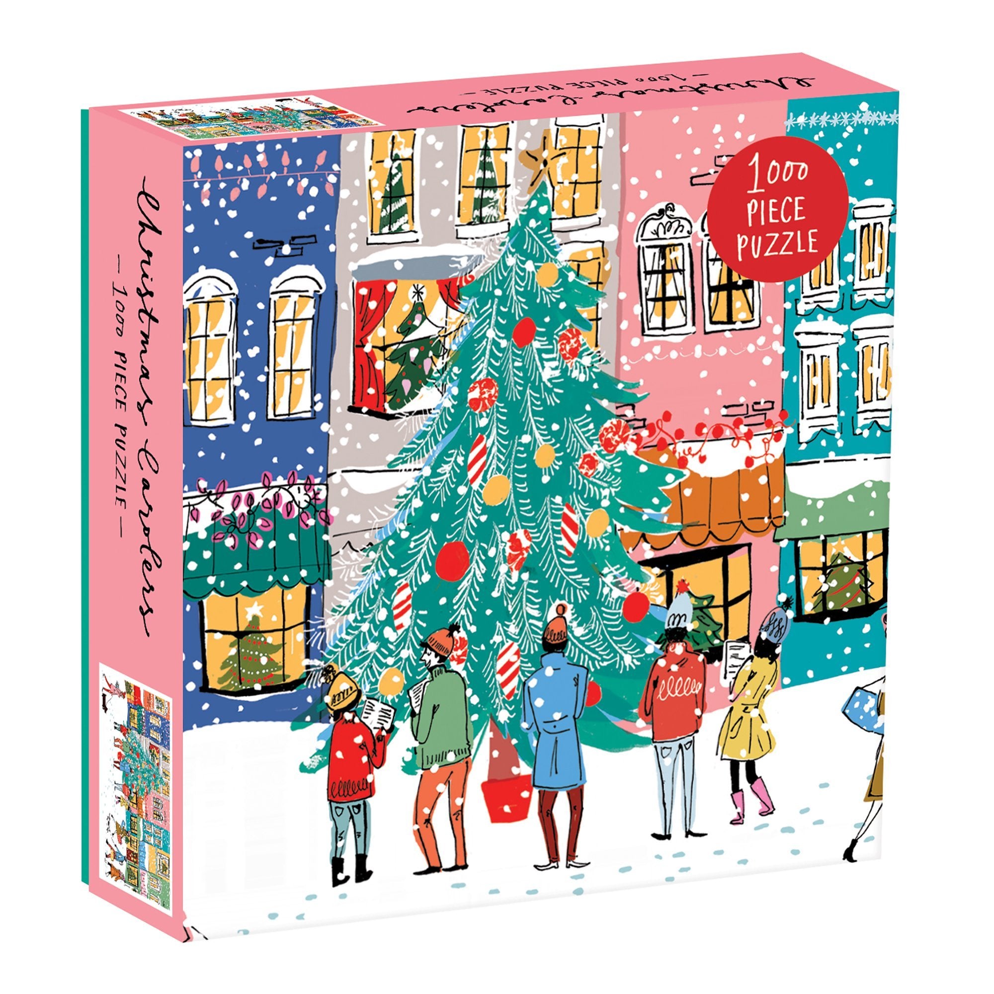 Christmas Carolers Square Boxed 1000 Piece Puzzle | Galison