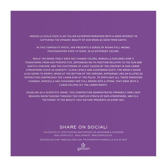 Colors of the Moon 500 Piece Puzzle Puzzles Marcella Julia Pace