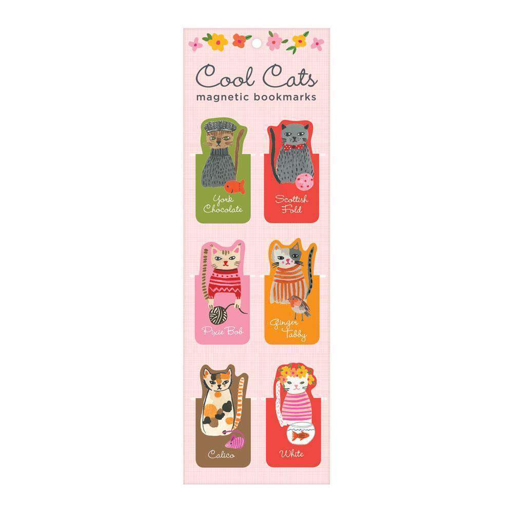 Cool Cats Magnetic Bookmarks Bookmarks Galison
