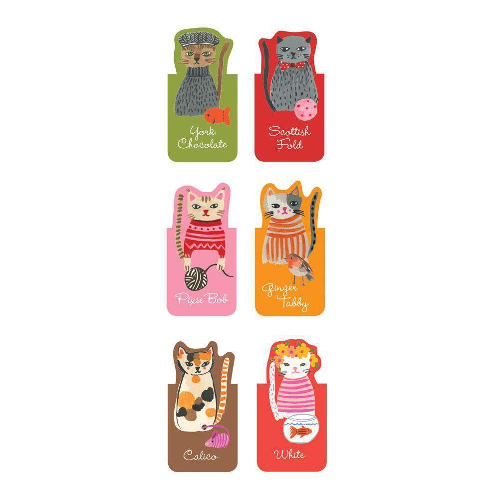 Cool Cats Magnetic Bookmarks Bookmarks Galison