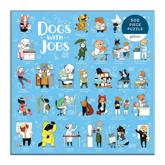 Dogs With Jobs 500 Piece Jigsaw Puzzle 500 Piece Puzzles Galison
