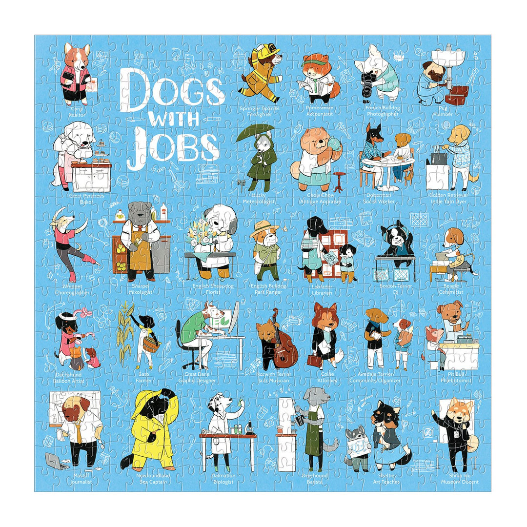 Dogs With Jobs 500 Piece Jigsaw Puzzle 500 Piece Puzzles Galison