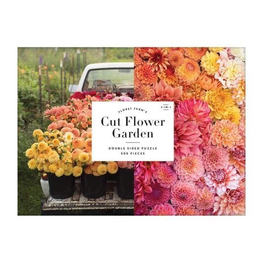 Floret Farm's Cut Flower Garden 2-Sided 500 Piece Puzzle 2-sided 500 Piece Puzzles Galison