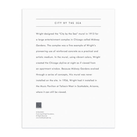 Frank Lloyd Wright City By The Sea 1000 Piece Foil Puzzle Foil Puzzles Frank Lloyd Wright Collection