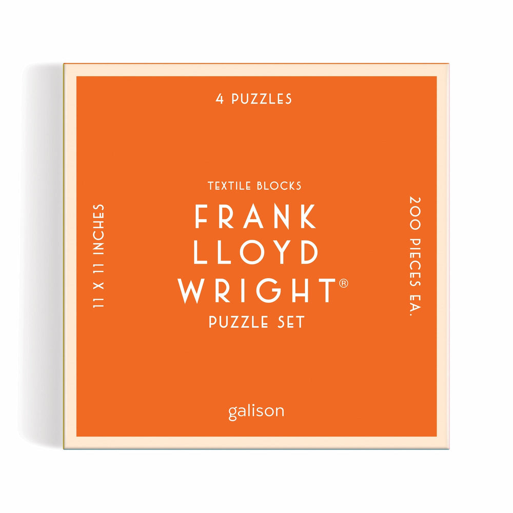 Frank Lloyd Wright Textile Blocks Set of 4 Puzzles Frank Lloyd Wright