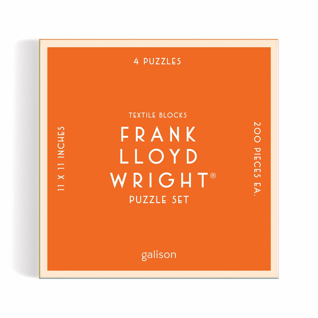 Frank Lloyd Wright Textile Blocks Set of 4 Puzzles Frank Lloyd Wright
