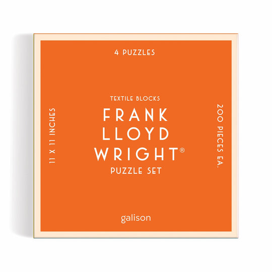 Frank Lloyd Wright Textile Blocks Set of 4 Puzzles Frank Lloyd Wright