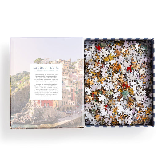 Gray Malin Cinque Terre 1000 Piece Book Puzzle 1000 Piece Puzzles Gray Malin