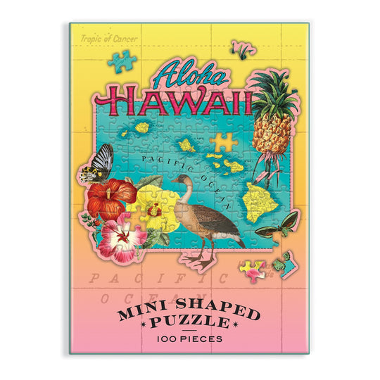 Hawaii Mini Shaped Jigsaw Puzzle 100 Piece Puzzles Wendy Gold
