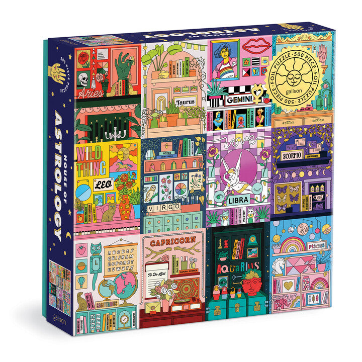 House of Astrology 500 Piece Foil Puzzle – Galison