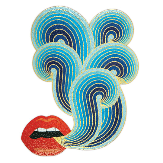 Jonathan Adler 750 Piece Lips Shaped Jigsaw Puzzle 750 Piece Puzzles Jonathan Adler Collection