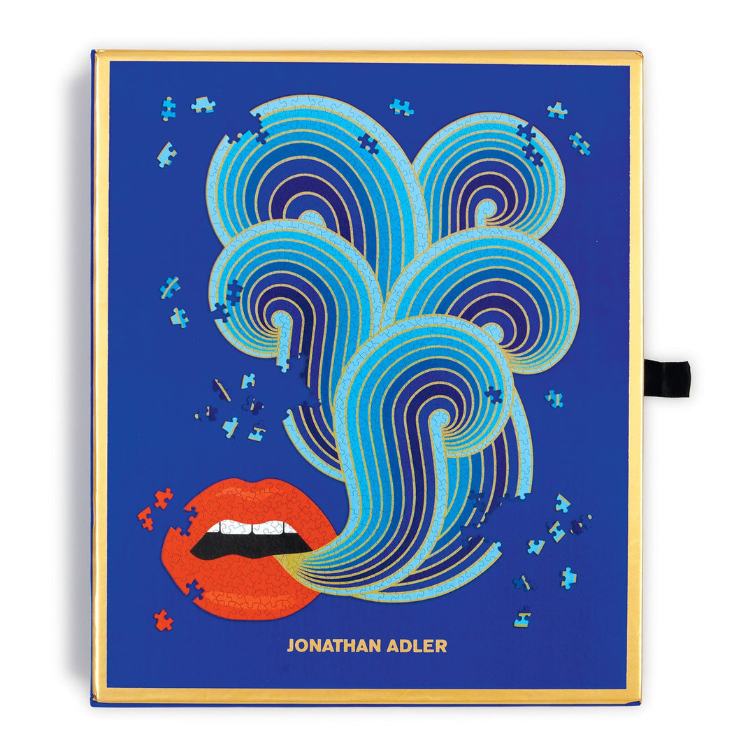 Jonathan Adler 750 Piece Lips Shaped Jigsaw Puzzle 750 Piece Puzzles Jonathan Adler Collection