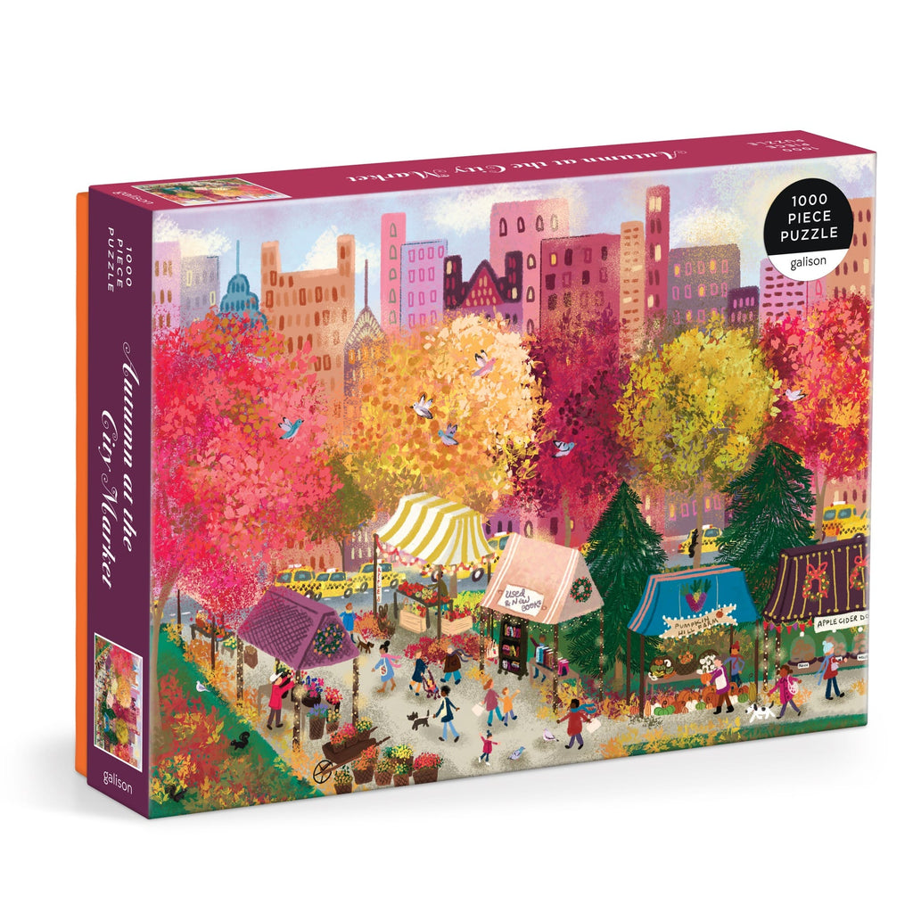 Joy Laforme Autumn at the City Market 1000 Piece Puzzle Galison