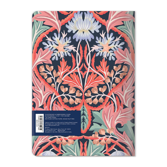 Liberty London May Handmade B5 Embroidered Journal Journals and Notebooks Liberty London Collection