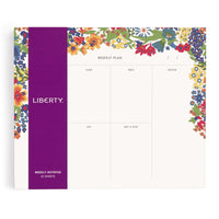 Liberty Margaret Annie Weekly Notepad Planners Liberty of London Ltd 