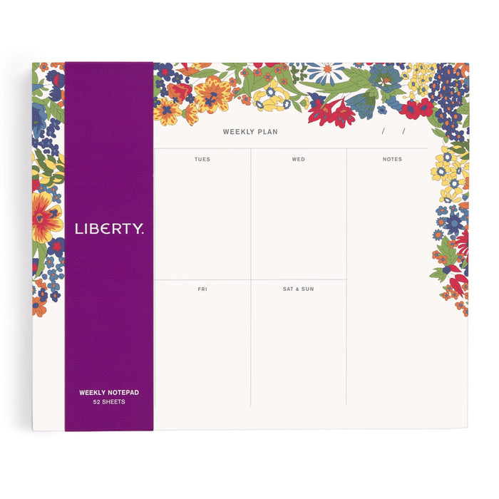 Liberty Margaret Annie Weekly Notepad Planners Liberty of London Ltd 