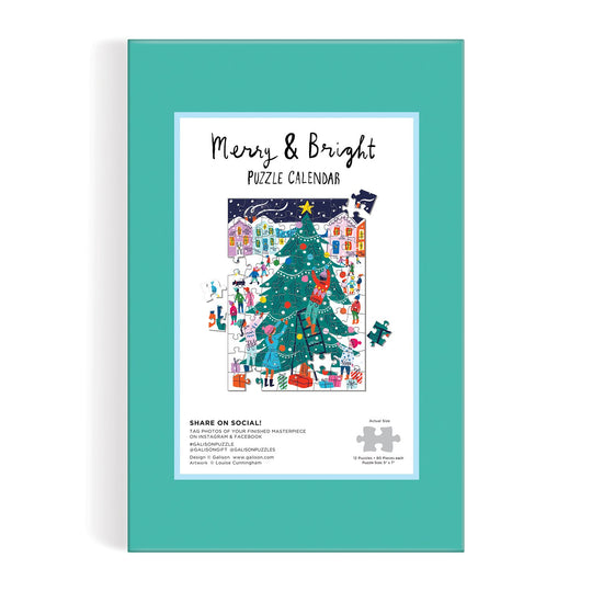 Louise Cunningham Merry and Bright 12 Days of Christmas Advent Puzzle Calendar Advent Calendars Louise Cunningham