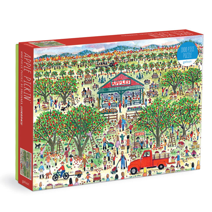Michael Storrings Apple Pickin' 1000 Piece Puzzle – Galison