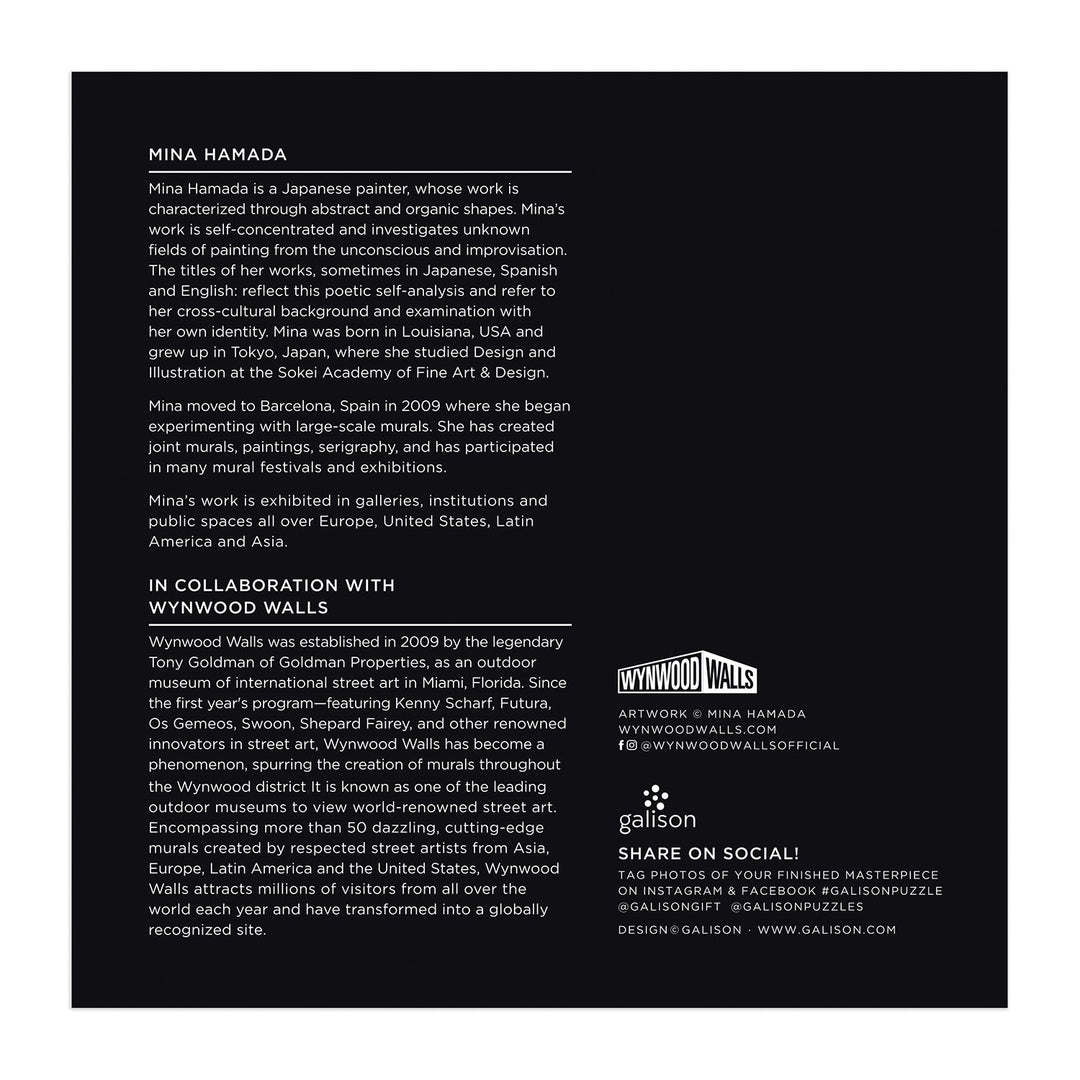 Mina Hamada Luna de Flor 1000 Piece Round Puzzle 1000 Piece Puzzles Galison