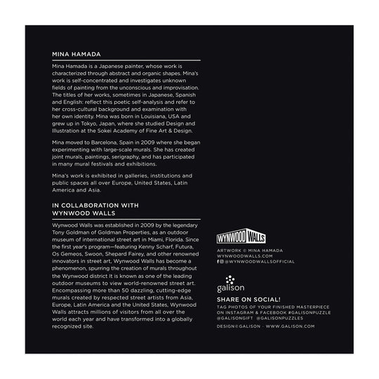 Mina Hamada Luna de Flor 1000 Piece Round Puzzle 1000 Piece Puzzles Galison