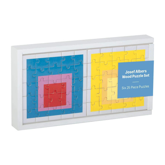 MoMA Josef Albers Wood Puzzle Set Wooden Puzzle Sets Galison