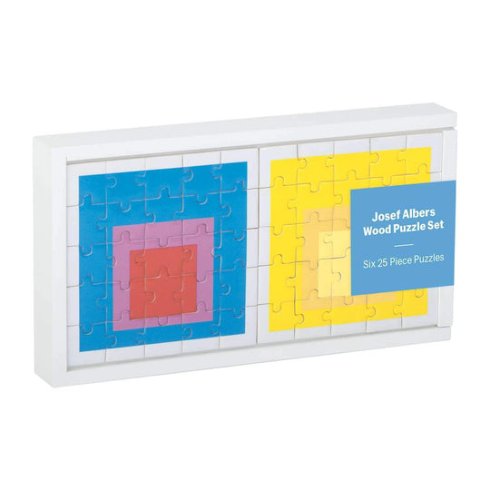 MoMA Josef Albers Wood Puzzle Set Wooden Puzzle Sets Galison