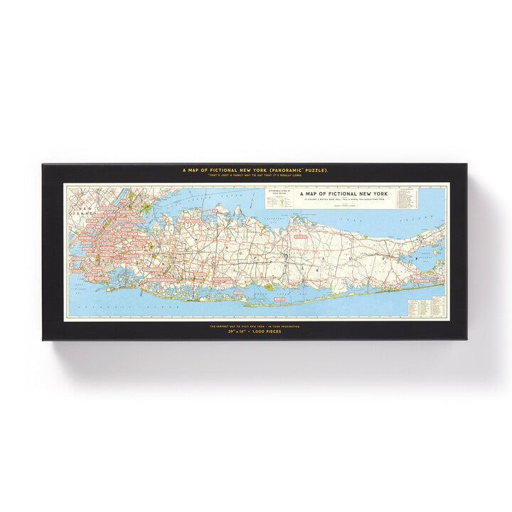NYC Map 1,000 Piece Panoramic Puzzle | Galison