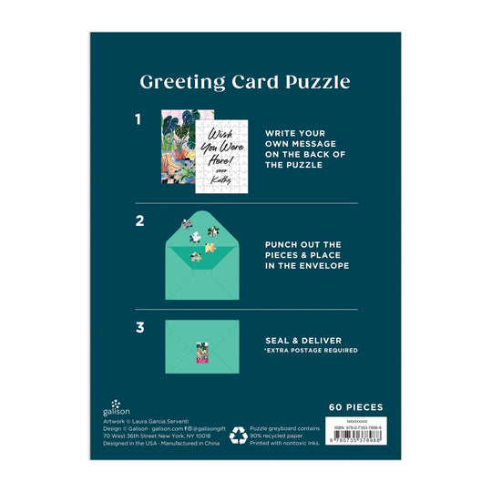 Potted Greeting Card Puzzle Greeting Card Puzzles Maria Laura Garcia Serventi