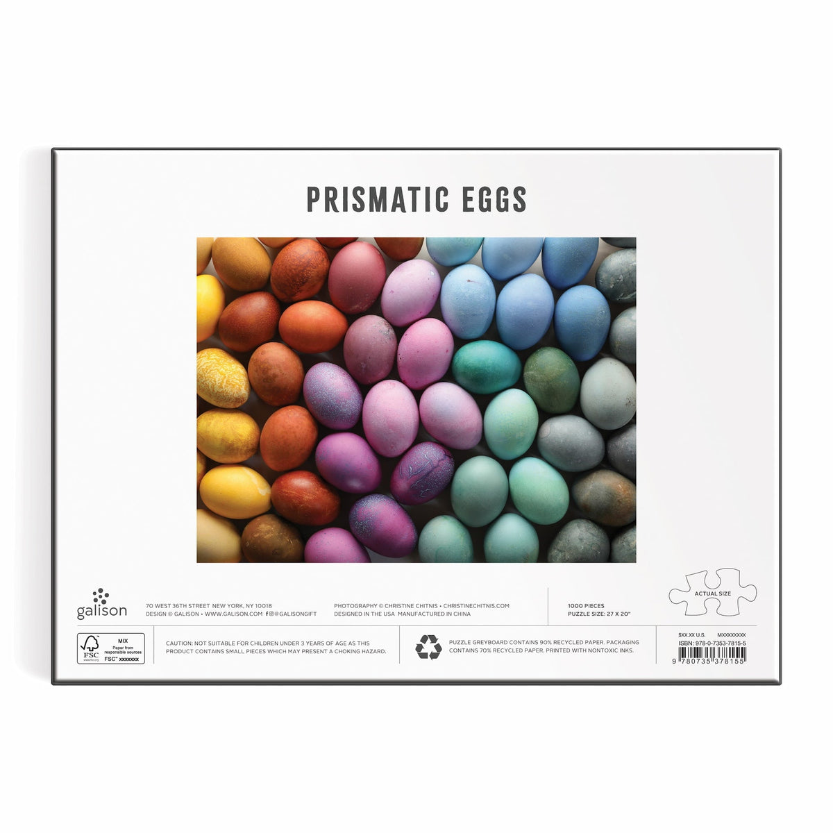 Prismatic Eggs 1000 Piece Puzzle Christine Chitnis 