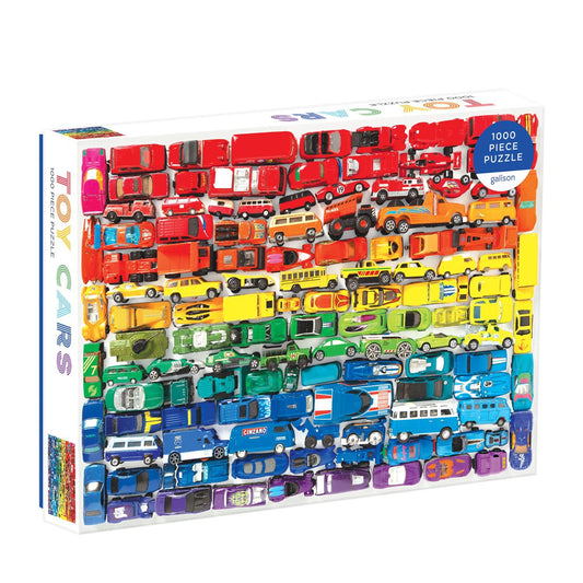 Rainbow Toy Cars 1000 Piece Puzzle 1000 Piece Puzzles Galison