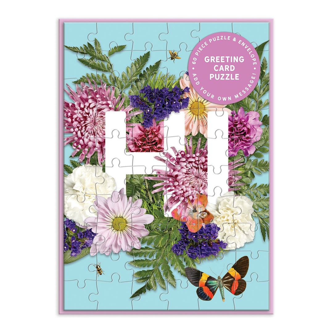 Say It With Flowers Hi Greeting Card Puzzle Greeting Card Puzzles Say it with Flowers Collection